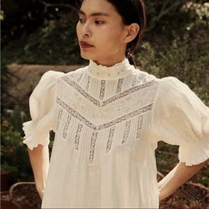 Doen White Lace Mini Dress